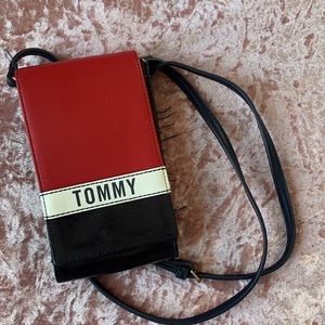 Tommy Hilfiger cross body phone/wallet mini bag, adjustable strap, cardholder